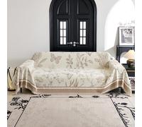 VanderHOME Multifonctionnel Plaid Couverture de canapé Grande Taille Décoratifs Jeté de lit ou Jeté de canapé, Plaid Canape Dangle, Protege Canape 180 * 150cm-Curry