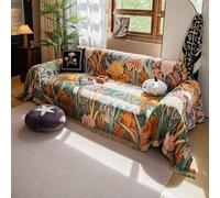 VanderHOME Plaid Canape Grande Taille Housse de canapé Multifonction Jete de Canape Polyvalente avec Décoratifs Glands，Couverture Canapé Résistante Aux Griffes de Chat 180 * 260cm-Parapluies
