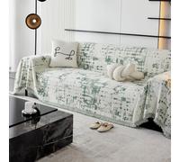 VanderHOME Plaid Canape Jete de Canape Grande Taille, Multifonctionnel Plaid Jeté De Lit,Protection Canapé, Couverture Canapé Réversible De Style Classique 180 * 230cm-Vert