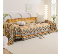 VanderHOME Plaid Canape,Jeté de Canapé Respirante, Jete de Canape Grande Taille,Décoratifs Jetés de lit,Multifonctionnel Plaid Jeté de Lit,Protection Canapé 180 * 380cm-Bohème