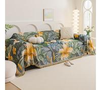 VanderHOME Plaid Canape,Jeté de Canapé Respirante, Jete de Canape Grande Taille,Décoratifs Jetés de lit,Multifonctionnel Plaid Jeté de Lit,Protection Canapé 180 * 180cm-Fleurs artistiques