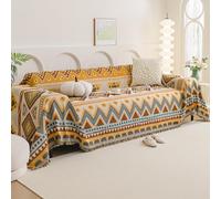 VanderHOME Plaid Canape,Jeté de Canapé Respirante, Jete de Canape Grande Taille,Décoratifs Jetés de lit,Multifonctionnel Plaid Jeté de Lit,Protection Canapé 180 * 260cm-Bohème