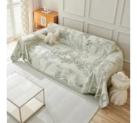 VanderHOME Super Soft Housse de Canapé Plaid Canape Grande Taille Chenille Jete de Canape avec Frange, Jeté de lit ou Réversible Jeté de canapé 180 * 230cm-Vert