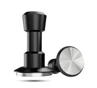 Tasseur à espresso 58,35 mm à 4 ressorts pour accessoires de barista, avec couple de contact réglable et signal sonore, sur socle en acier inoxydable