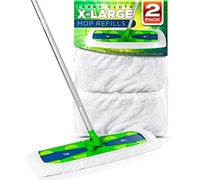 VanDuck Lot de 2 serpillères réutilisables en coton compatibles avec Swiffer Sweeper XL