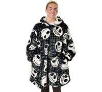 Vanilla Underground Vanilla Underground Black Unisex Disney Nightmare Before Christmas Adults Zip Blanket Hoodie