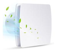 Vankarr Extracteur d'air 100mm, Ventilateur de Salle de Bain Silencieux Blanc au Plafond et Montage Mural avec Clapet Anti-Retour pour WC, Cuisine, Fenêtre Loft et Cave, IPX4