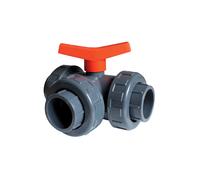 Vanne 3 voies PVC pression en T Ø 50 mm - Fitt