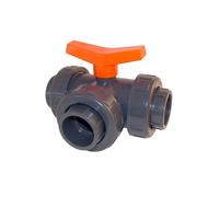 Vanne 3 voies PVC pression en T Ø 63 mm - Fitt
