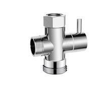 Vanne 3 Voies Valve de dérivation pomme douche G1/2" | Robinet à bras en laiton for jet manuel et fixe 20 mm(Water valve-A3)