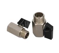 Vanne à bille filetée en laiton, 1/8 "1/4" 3/8 "1/2", BSP mâle à femelle, vannes de compresseur d'air, vanne d'arrêt d'eau, de gaz et d'huile(1/4")