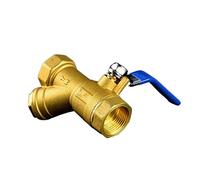 Vanne à bille filtre en laiton de Type Y, 3/4 "DN20 BSP, filetage femelle égal, 1 pièce