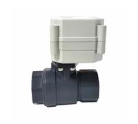 Vanne à bille motorisée électrique DN20, vanne d'eau actionnée de 3/4 pouces CPVC 220V, vanne de commande de moteur électrique, retour de mise hors tension(Glue End,CLOSE-CR502)