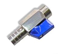 Vanne à bille pagode en acier inoxydable 304 avec filetage G DN15/DN10 Joint souple pour eau, huile, gaz -10 °C à 120 °C 1,6 MPa (DN10-12 mm)
