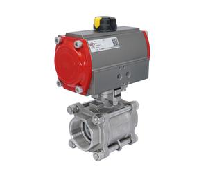 Vanne À Bille Pneumatique G4'' Acier Inoxydable Fermeture Par Ressort