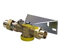 Vanne à bille pour compteur de gaz Viega 527983 Rp 1, laiton, passage
