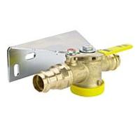 Viega robinet à boisseau sphérique pour compteur de gaz 632717 28 mm, laiton, droit, SC-Contur