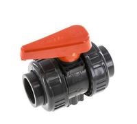 Vanne à Bille PVC 2 Voies Raccord Double Union 32 mm Prise FKM