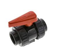 Vanne à Bille PVC 2 Voies Raccord Double Union Rp 1 1/4'' EPDM