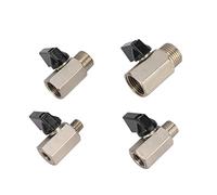 Vanne à boisseau sphérique en laiton, filetage 1/8", 1/4", 3/8", 1/2", mini-vanne BSP mâle vers femelle, vannes de compresseur d'air, vanne d'arrêt for eau, gaz, huile