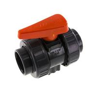 Vanne à boisseau sphérique PVC 2 voies Raccord Double Union 50 mm Prise EPDM
