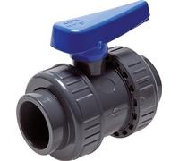 Vanne à boisseau sphérique PVC 2 voies Raccord Double Union 75 mm Prise EPDM