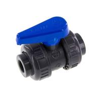 Vanne à boisseau sphérique PVC 2 voies Raccord Double Union Rp 3/8'' EPDM