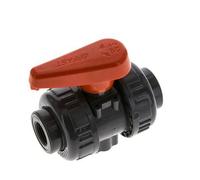Vanne à boisseau sphérique PVC 2 voies Raccord Double Union Rp 3/8'' EPDM