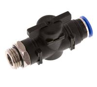 vanne à boule droite à 2 voies 12 mm - G1/2'' plastique/laiton