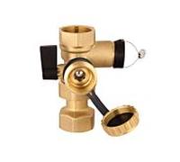 vanne à capuchon Afriso 77949 G 3/4 x 3/4, avec robinet KFE intégré G 3/4