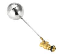 Vanne à flotteur 1 PCS Robinet à tournant sphérique Robinet à tournant sphérique à flotteur automatique en laiton pour abreuvoir, humidificateur, fontaine, aquarium, étang (G1/2" DN15)