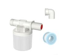 Vanne à flotteur automatique à 4 points d'entrée latérale pour réservoir d'eau de toilettes, contrôle du niveau de réservoir d'eau en nylon PA66(B)