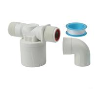 Vanne à flotteur de 2,5 cm d'admission latérale automatique pour réservoir d'eau - Robinet à bille de rechange résistant à la rouille avec joint coudé (B)