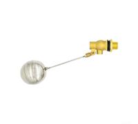 Vanne à flotteur en acier inoxydable - Arrêt automatique - Pour réservoir de réservoir, étang, aquarium - Raccord en laiton - 38,5 cm (DN25)