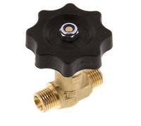 Vanne à pointeau en laiton G1/4'' mâle NBR 40 bar - NLB