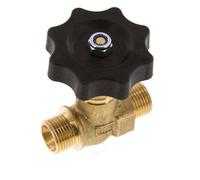 Vanne à pointeau en laiton G3/8'' mâle NBR 40 bar - NLB