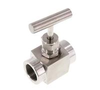 Vanne à pointeau G1'' en acier inoxydable PTFE 300 bar - NLS