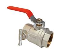 Vanne à sphère double femelle à purge SOMATHERM V470 - ACS - 3/4"" - Passage Intégral - Garantie 5 ans