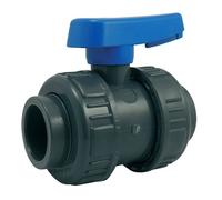 Vanne à sphère double union PVC - pression F/F - à visser - 20x27mm CODITAL