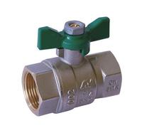 Vanne à sphère Passage Intégrale NF PN40 ACS Papillon Vert F/F 3/4''(20x27) SFERACO