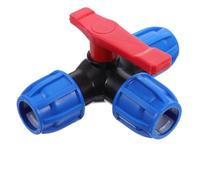 Vanne à Trois Voies Rapide pour Tuyau PE 25mm Bleu | Raccord en T Intégré, Parois Intérieures Lisses, sans Soudure, pour Arrosage Jardin et Réseaux D'irrigation