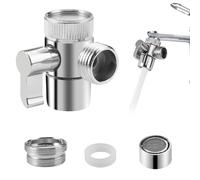 Vanne convertisseur 3 Voies - Adaptateur de Robinet - Valve de Commutation | Valve d'inversion - Pièce de rechange - Vanne d'inversion - Adaptateur de douche - Pièces de rechange pour cuisine, salle