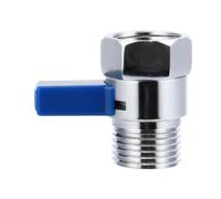 Vanne Cuivre 1/2 Pouce avec Poignée, Contrôle Débit | Arrêt Rapide, Installation Simple, Usage, Finition Argenté, Accessoire Inclus, pour Robinet et Jet