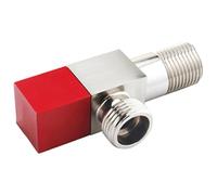 Vanne D’angle Froide en Métal Rouge, Anti-retour pour Toilettes | Installation Facile, Fiable au Quotidien, Pièce de Plomberie 1/2 Pouce, Usage Salle de Bain