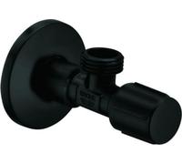 Vanne d'angle 10234 1/2poucex1/2pouce longue tige noire mate
