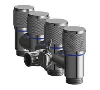 Vanne d'angle à 4 voies en acier inoxydable avec 1 entrée et 4 commandes de sortie indépendantes, pour robinet de jardin, évier de cuisine ou machine à laver, pour une plomberie efficace (gris)