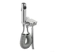Vanne d'angle à double sortie en cuivre avec buse de pulvérisation haute pression pour salle de bain WC système de nettoyage avec bouton de contrôle facile et mécanisme de protection anti-refoulement