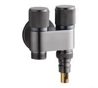 Vanne d'angle à double sortie, répartiteur d'eau à triple connexion avec interrupteurs indépendants, robinet inverseur de douche en laiton, pour machine à laver et adaptateur de bidet de toilettes