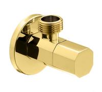 Vanne d'angle de plomberie en laiton avec corps épais entrée NPT de 1,27 cm et sortie NPT de 0,9 cm pour une gestion stable du débit d'eau