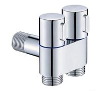 Vanne d'angle de toilette, pulvérisateur de bidet avec une entrée, deux sorties, robinet de chasse haute pression pour nettoyage sanitaire de salle de bain (2)